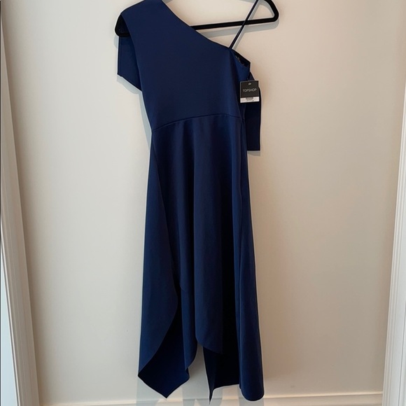NWT Topshop Navy dress - Picture 4 of 6
